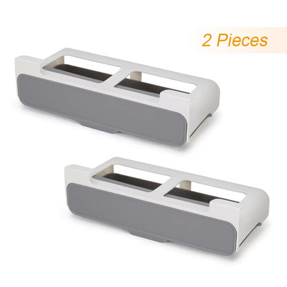Under-Shelf Self-Adhesive Spice Rack – Pull-Out Drawer Organizer for Kitchen Storage