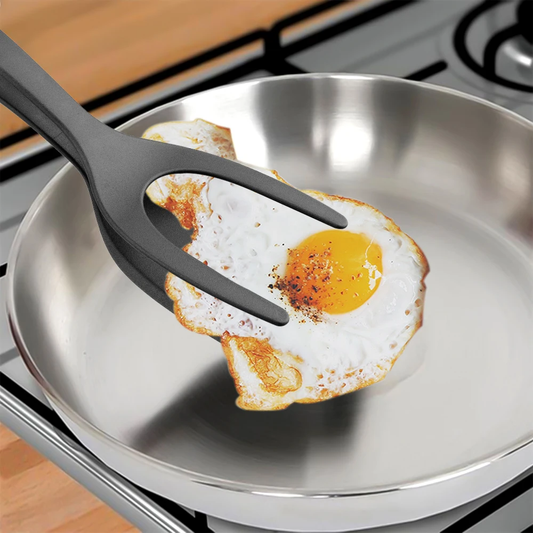2-in-1 Spatula Tongs – Flip, Grip & Serve with Ease