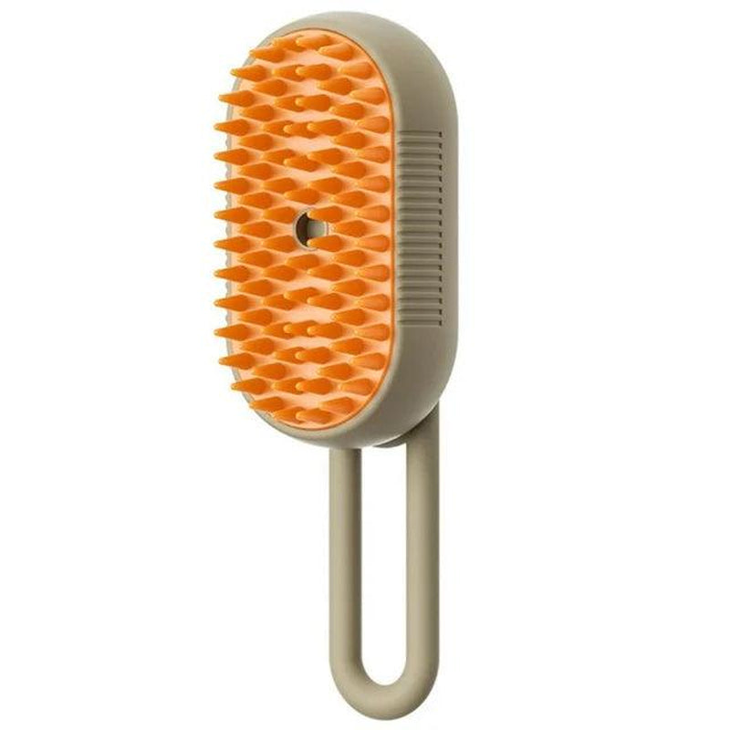 3-in-1 Steam Pet Brush for Cats and Dogs – Rechargeable Grooming, Massage, and Hair Removal Comb