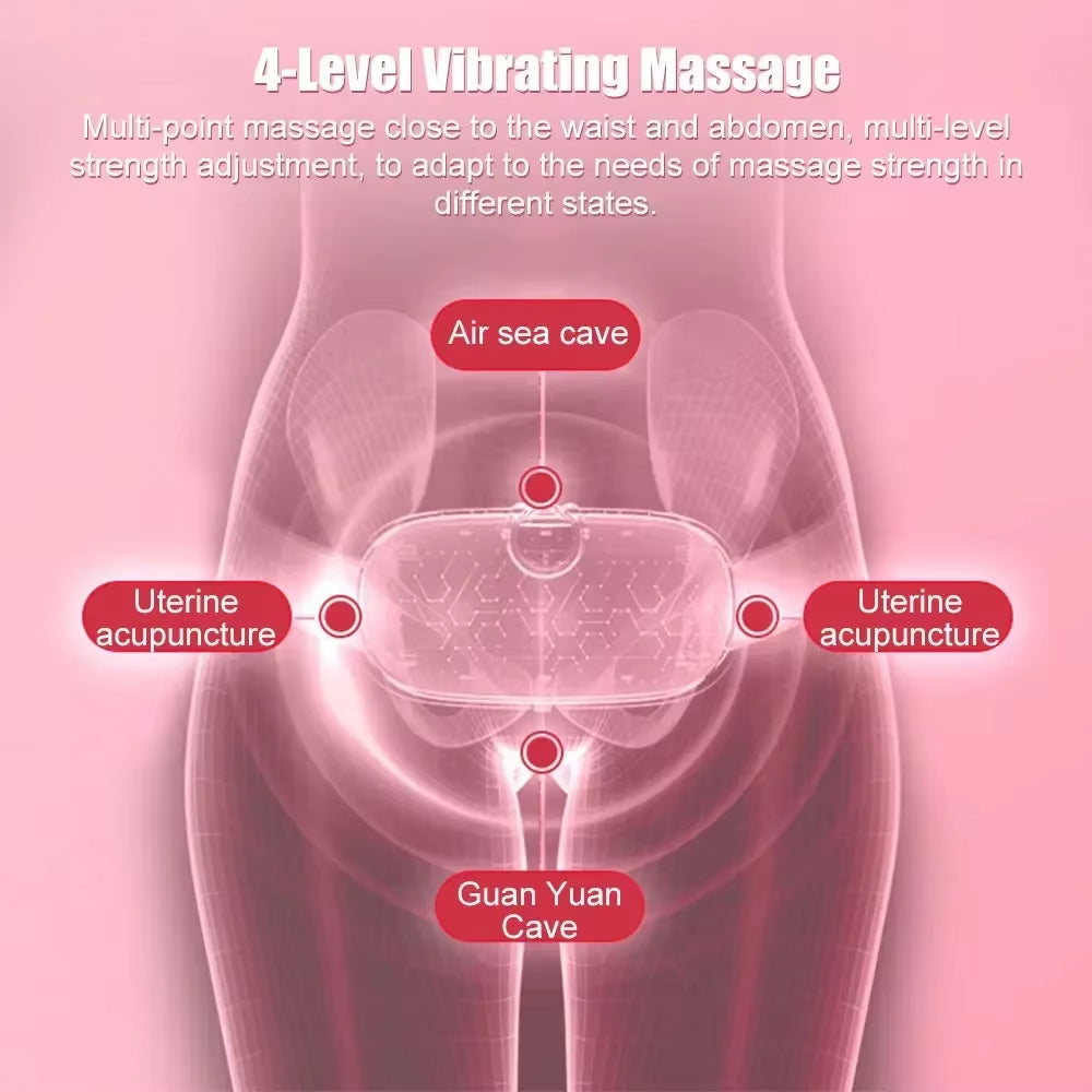Portable Heating Pad – Menstrual Relief Massager Belt for Abdominal Pain & Cramps