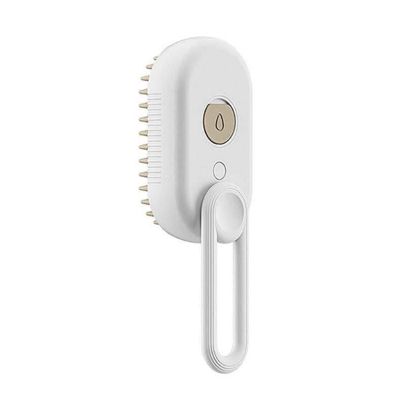 3-in-1 Steam Pet Brush for Cats and Dogs – Rechargeable Grooming, Massage, and Hair Removal Comb