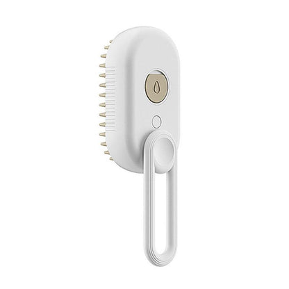 3-in-1 Steam Pet Brush for Cats and Dogs – Rechargeable Grooming, Massage, and Hair Removal Comb