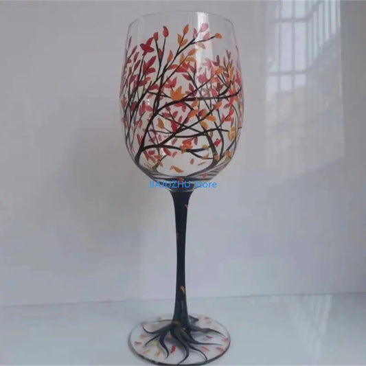 Four Seasons Tree Wine Glass