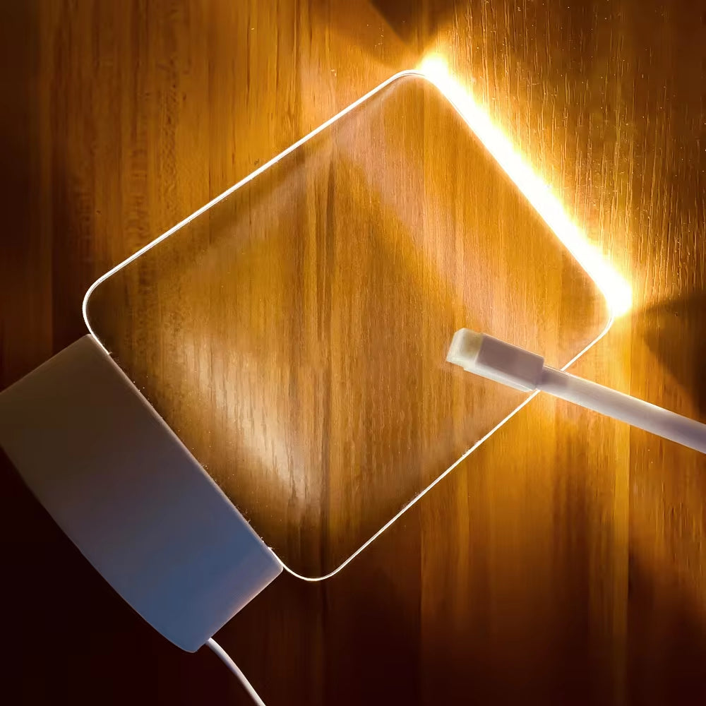 LED Message Board Night Light – USB Creative Note Lamp with Pen for Kids & Gifts