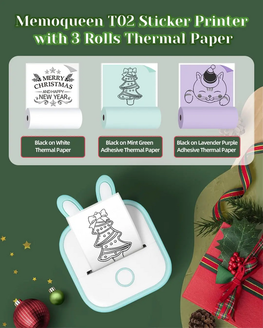 Phomemo T02 Mini Bluetooth Thermal Printer – Inkless, Wireless, Endless Fun!