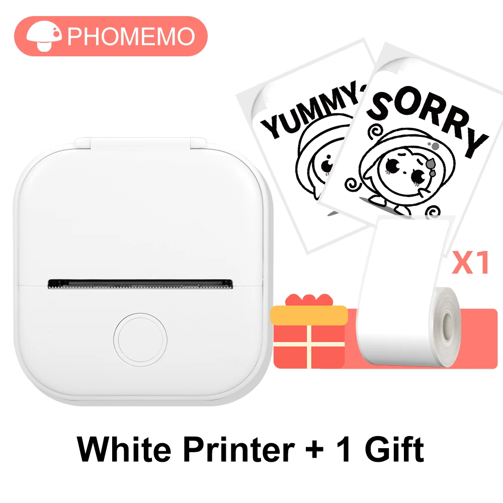 Phomemo T02 Mini Bluetooth Thermal Printer – Inkless, Wireless, Endless Fun!