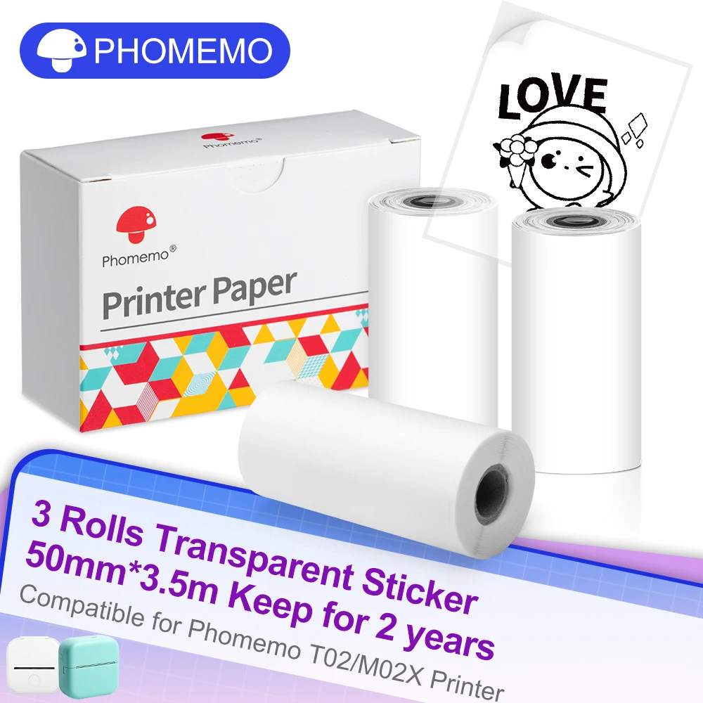 Phomemo T02 Mini Bluetooth Thermal Printer – Inkless, Wireless, Endless Fun!