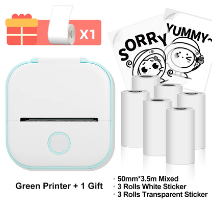 Phomemo T02 Mini Bluetooth Thermal Printer – Inkless, Wireless, Endless Fun!