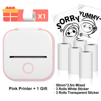 Phomemo T02 Mini Bluetooth Thermal Printer – Inkless, Wireless, Endless Fun!