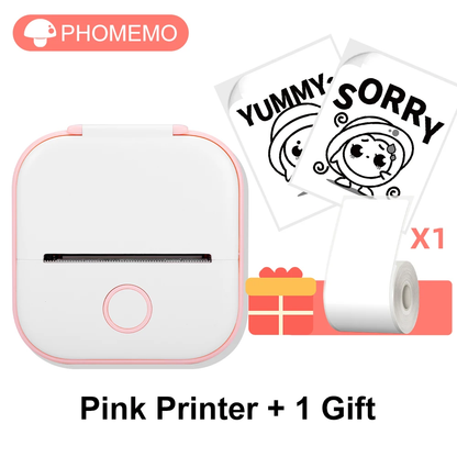 Phomemo T02 Mini Bluetooth Thermal Printer – Inkless, Wireless, Endless Fun!