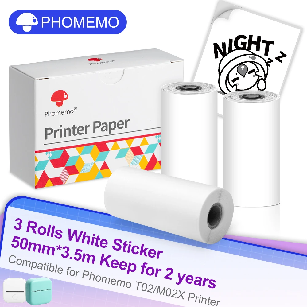 Phomemo T02 Mini Bluetooth Thermal Printer – Inkless, Wireless, Endless Fun!