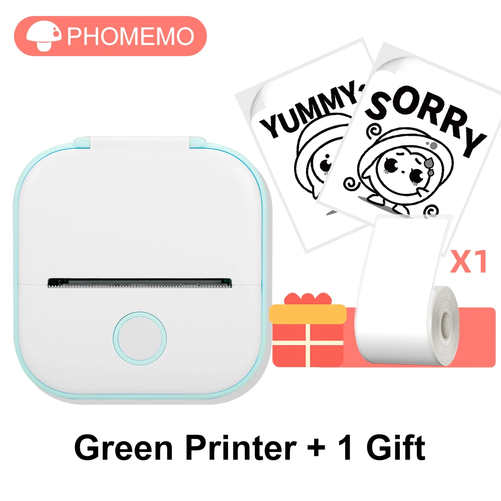 Phomemo T02 Mini Bluetooth Thermal Printer – Inkless, Wireless, Endless Fun!