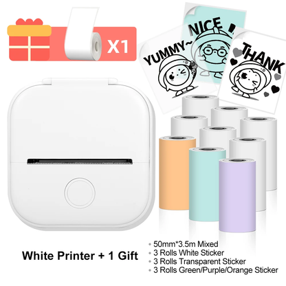 Phomemo T02 Mini Bluetooth Thermal Printer – Inkless, Wireless, Endless Fun!