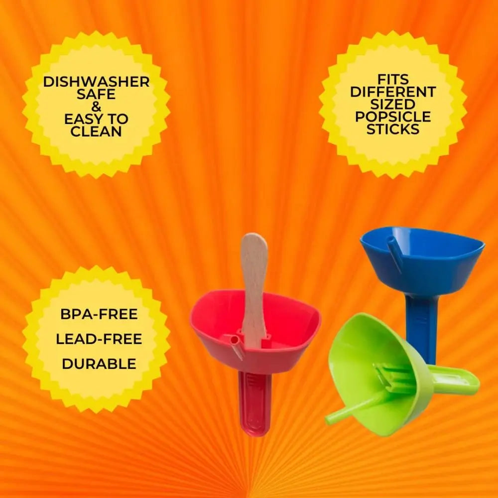 🍦 Double Drip-Proof Popsicle Holder with Tray – Mess-Free Ice Cream Fun for Kids