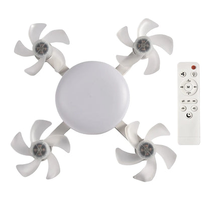 🌀 Universal Drone Ceiling Fan with LED Light & Remote – Silent, Dimmable, Stylish Comfort
