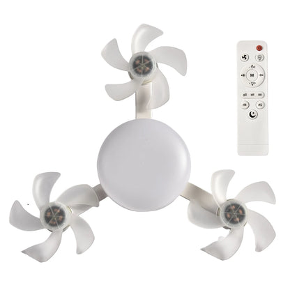 🌀 Universal Drone Ceiling Fan with LED Light & Remote – Silent, Dimmable, Stylish Comfort