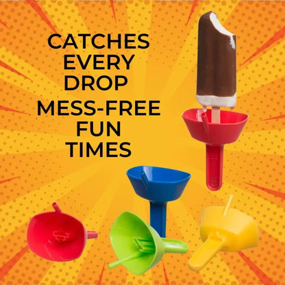 🍦 Double Drip-Proof Popsicle Holder with Tray – Mess-Free Ice Cream Fun for Kids
