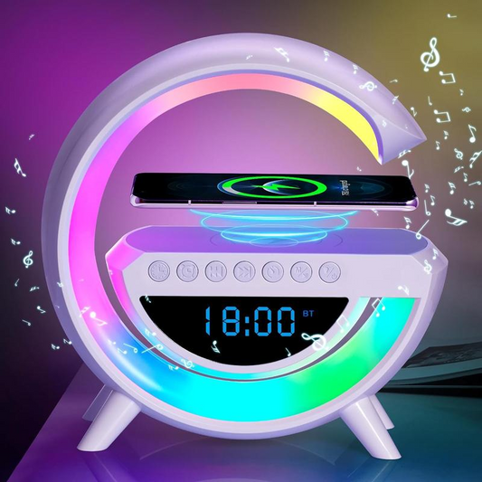 Smart LED Table Lamp with Wireless Charger & Sound Machine