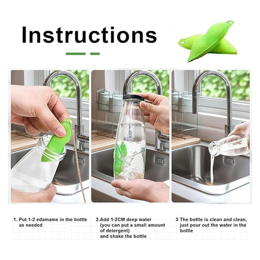 Bottle Cleaning Bean Sponges