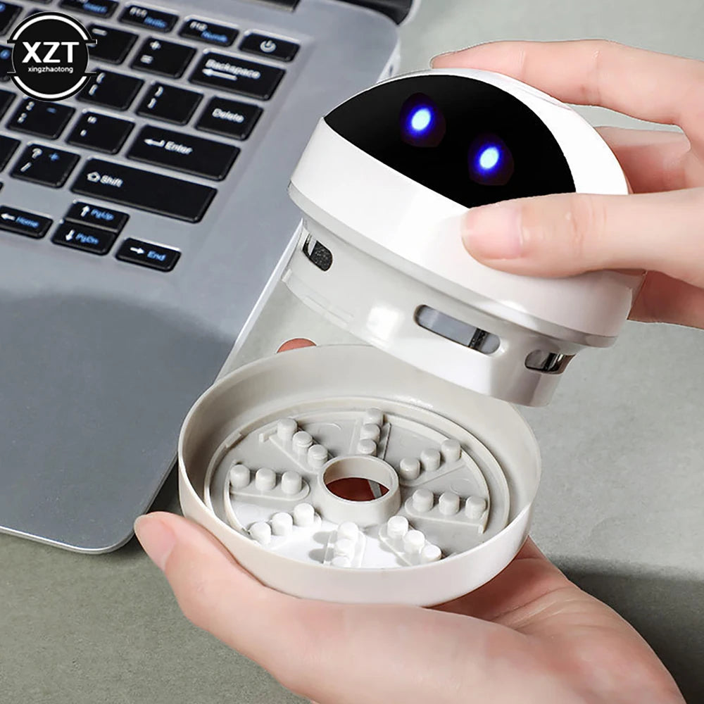 Mini Desktop Vacuum – Portable Wireless Crumb & Dust Cleaner for Office & Home