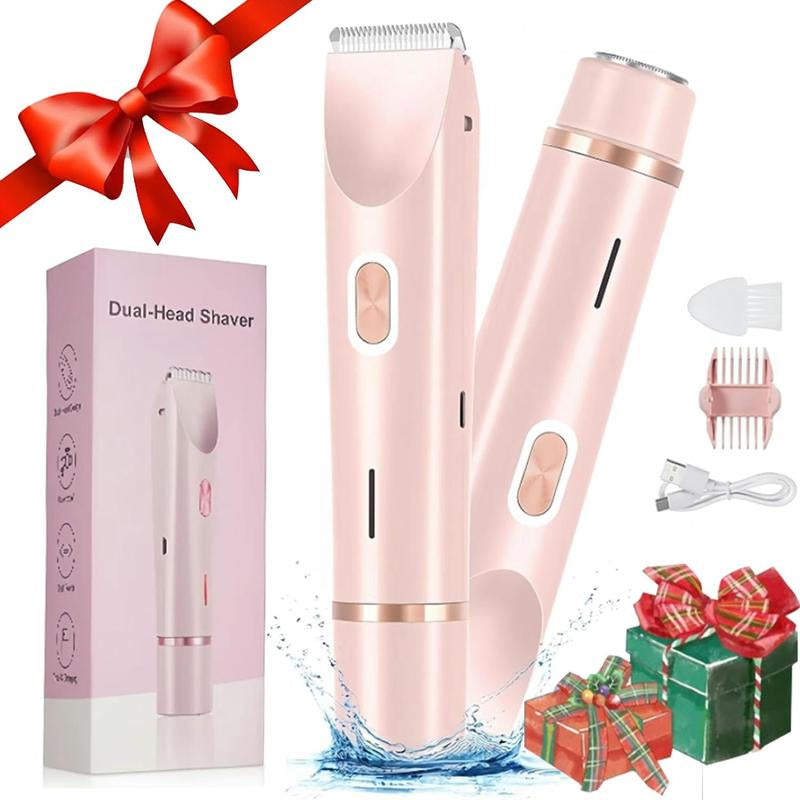2-in-1 Rechargeable Electric Hair Trimmer – Painless Face & Body Shaver for Women