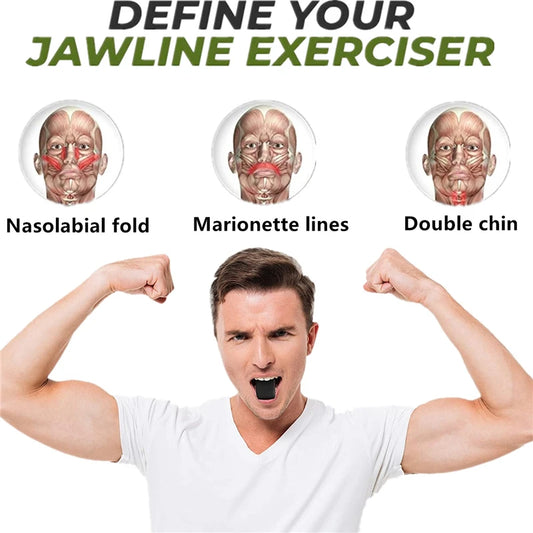 Jaw Exerciser Ball – Face Toner & Jawline Trainer with Lanyard for Men & Women