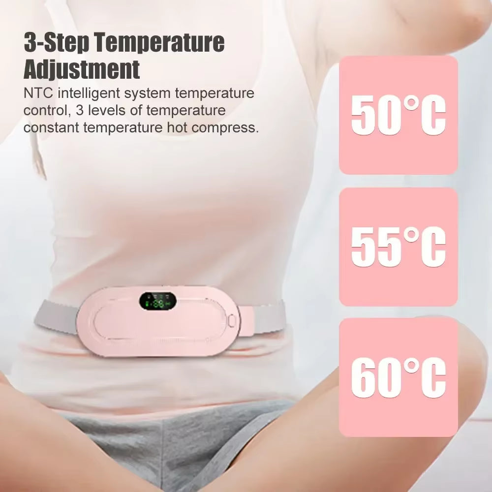 Portable Heating Pad – Menstrual Relief Massager Belt for Abdominal Pain & Cramps