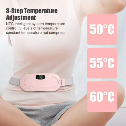 Portable Heating Pad – Menstrual Relief Massager Belt for Abdominal Pain & Cramps