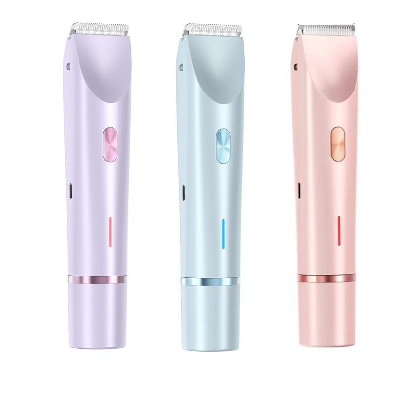 2-in-1 Rechargeable Electric Hair Trimmer – Painless Face & Body Shaver for Women