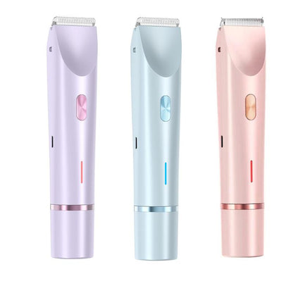 2-in-1 Rechargeable Electric Hair Trimmer – Painless Face & Body Shaver for Women